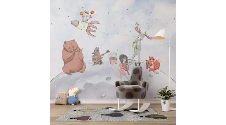 Supernova Blast – Bold Cosmic Wallpaper for Kids | Art Vision Decor