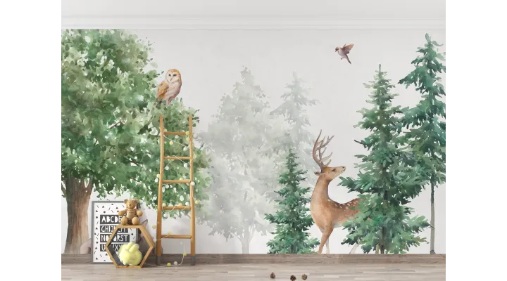 Whimsy Woods – Cute Forest Animal Wallpaper for Kids | Art Vision Decor