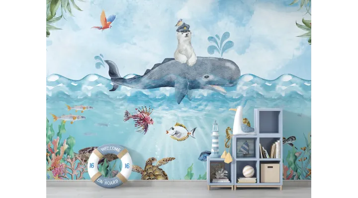 Arctic Pals – Cute Arctic Animal Wallpaper for Kids | Art Vision Decor