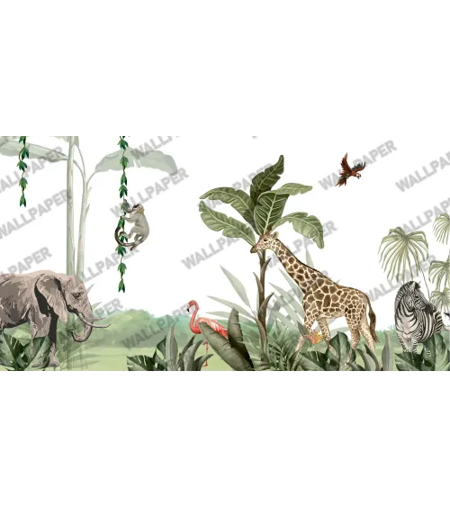 Wild Wonders – Safari Animal Wallpaper for Kids | Art Vision Decor