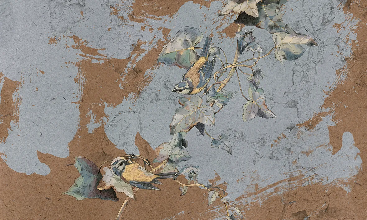 Conneto Seamless Wallpaper with Reed Design for Stylish Interiors | Art Vision Decor