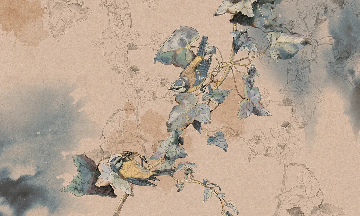 Conneto Seamless Wallpaper with Reed Design for Stylish Interiors | Art Vision Decor