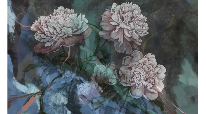 Peony Grace – Elegant Wallpaper with Bold Peony Flowers | ART VISION DECOR