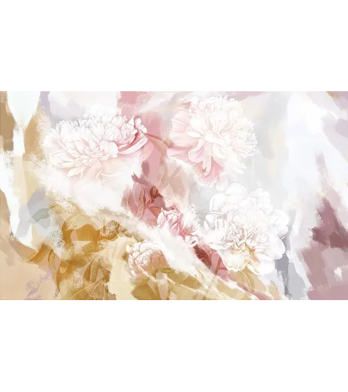 Peony Grace – Elegant Wallpaper with Bold Peony Flowers | ART VISION DECOR