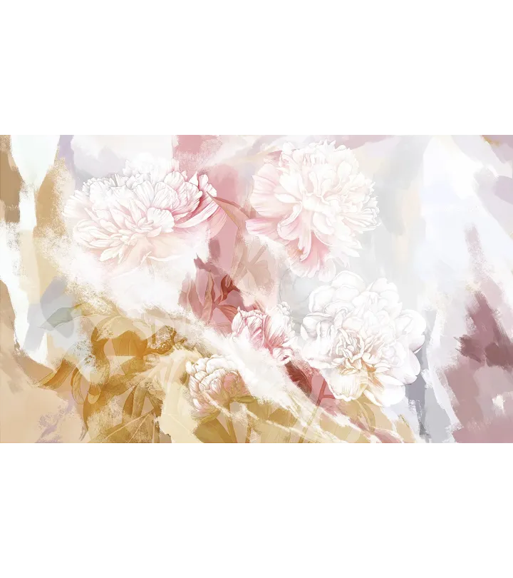 Peony Grace – Elegant Wallpaper with Bold Peony Flowers | ART VISION DECOR