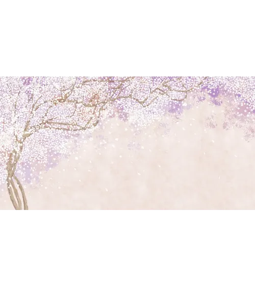 Blossom Drift – Spring Blossom Mural Wallpaper with Falling Petals