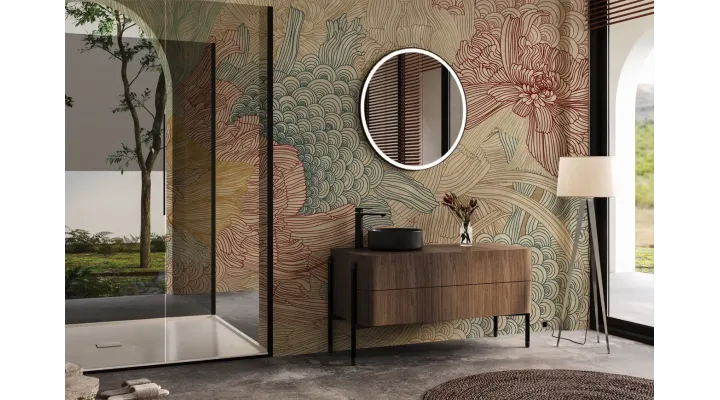 Benessere Mural Wallpaper – Natural Artistic Botanical Design