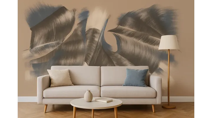 Echo of Motion – Modern Wallpaper with Artistic Brushstroke Effect | ART VISION DECOR