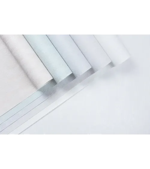 Vinyl Foam wallpaper on non-woven base Vinil RAIN DHS-1588-01 White