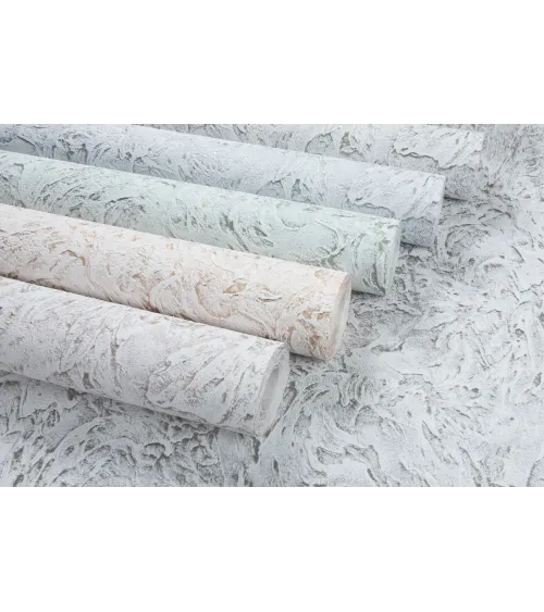 Vinyl Foam wallpaper on non-woven base Vinil ESFERO DHS-1596-04 Gold Beige