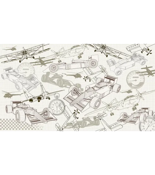 Speed & Flight Teen Wallpaper – Custom Seamless Wall Mural Canada