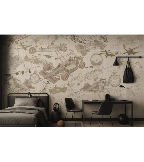 Speed & Flight Teen Wallpaper – Custom Seamless Wall Mural Canada