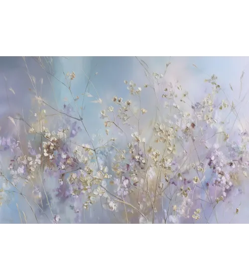Lunaria – Pastel Dried Flower Wallpaper Mural | Art Vision Decor