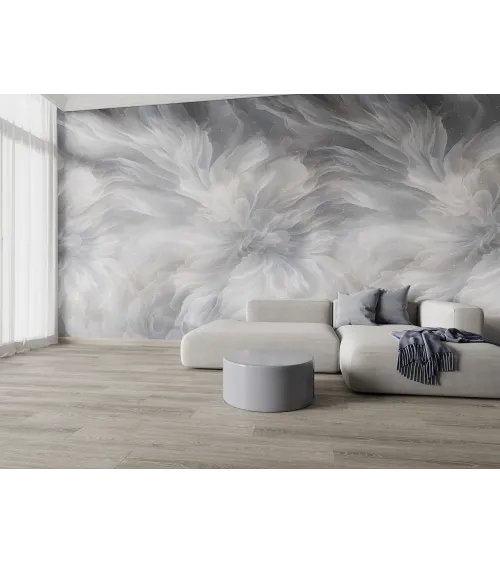 Celestial Petals – Seamless Wallpaper with Ethereal Bloom Design | Art Vision Decor