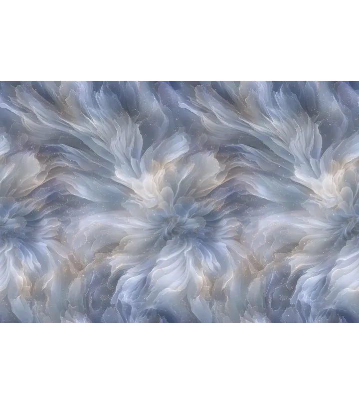 Celestial Petals – Seamless Wallpaper with Ethereal Bloom Design | Art Vision Decor