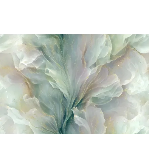 Ethereal Veil – Seamless Flowing Petal Wallpaper | Art Vision Decor
