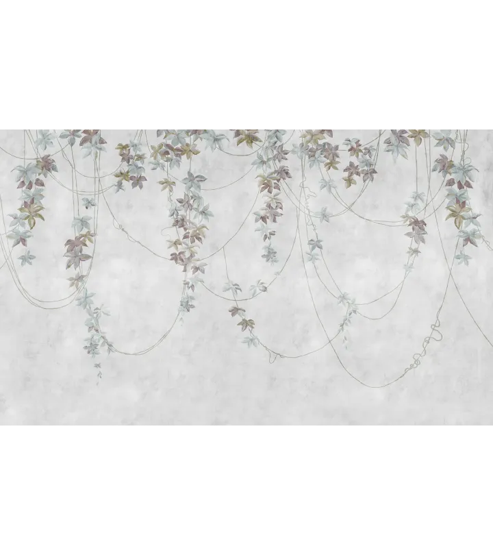 Vine Harmony — Nature-Inspired Wallpaper in Soft Shades | Art Vision Decor
