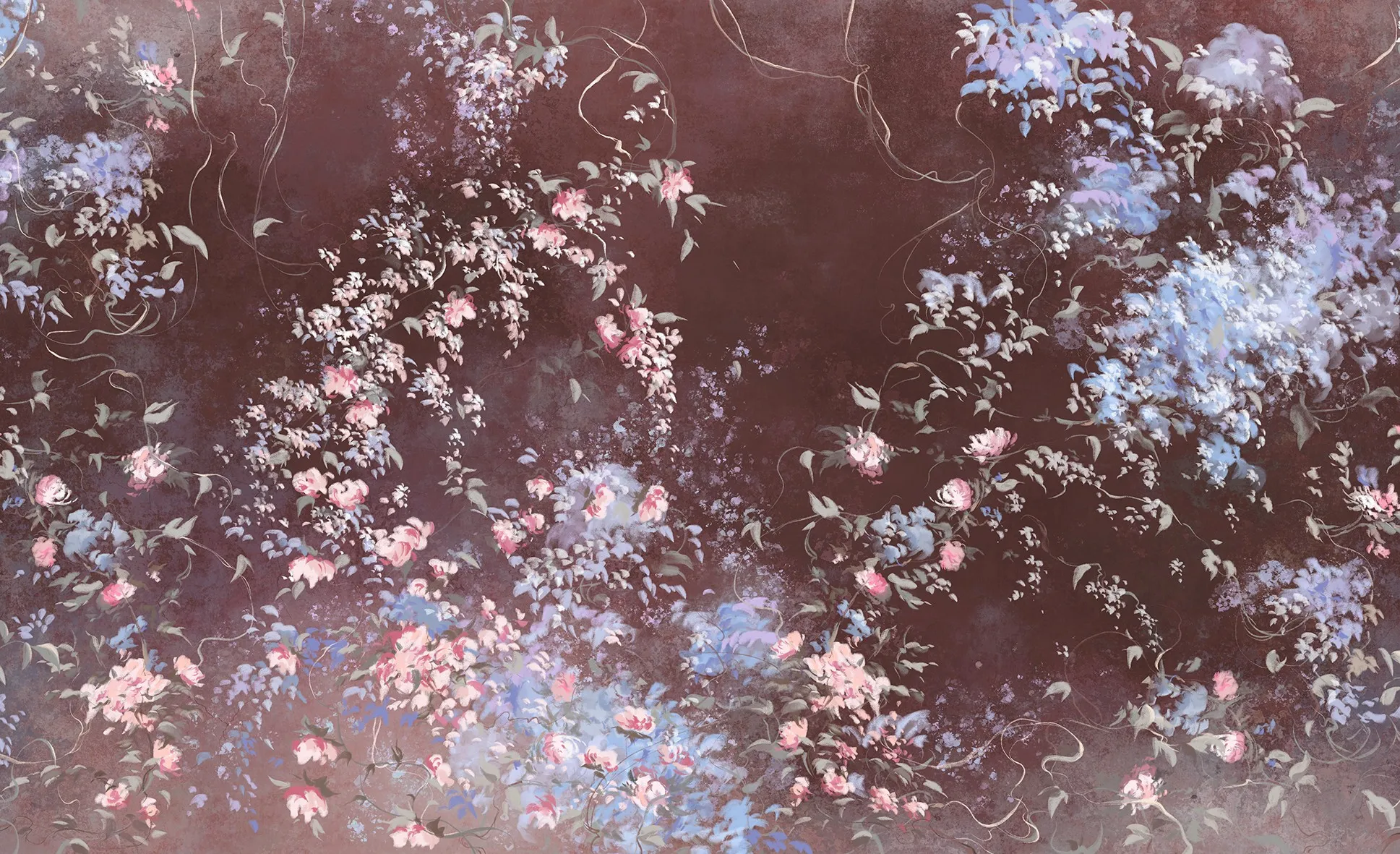 Pastel Petals – Elegant Floral Wallpaper in Soft Pastel Shades | Art Vision Decor