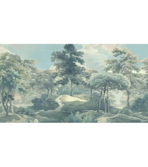 Mist Valley Daydream Seamless Wallpaper | Luxury Earth-Tone Wall Design by Art Vision Decor