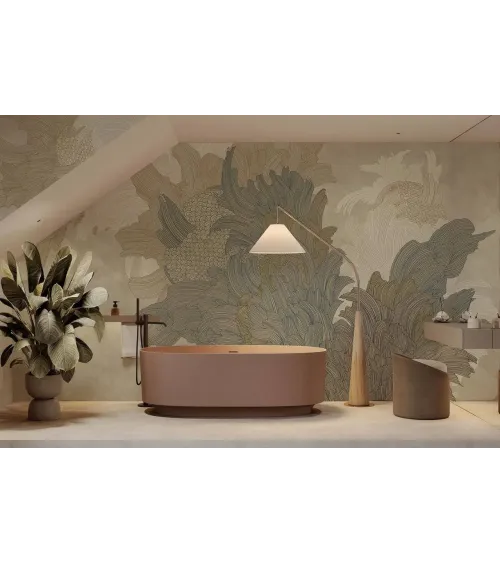 Luxury Wallpaper in Richmond Hill – Marsala Artistic Custom Mural
