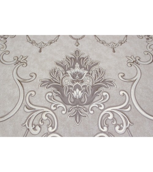 Vinyl Foam wallpaper on non-woven base Vinil Zan DHV-1249/3 Dark Brown 10,05 x 1,06 m