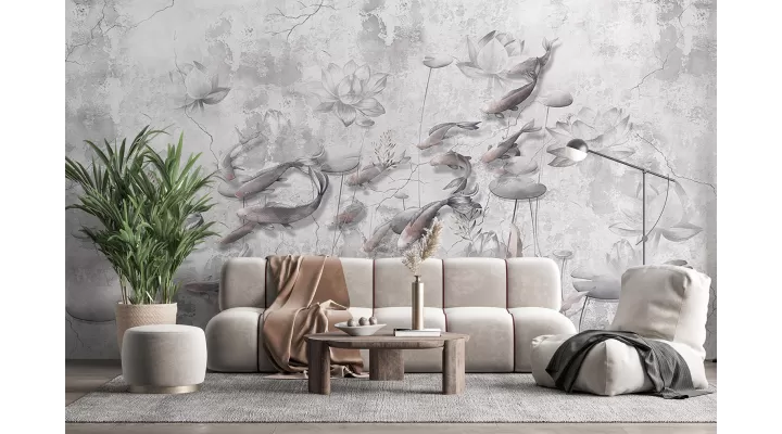 Wall Mural "Koi pink" buy with delivery