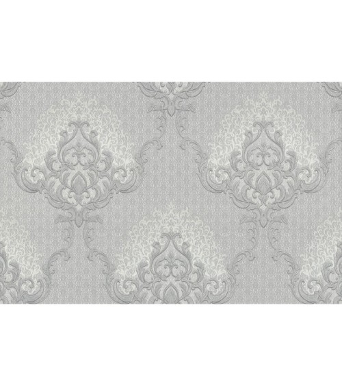Vinyl Foam wallpaper on non-woven base Vinil Damir DHV-1486/5 Gray 10,05 x 1,06 m
