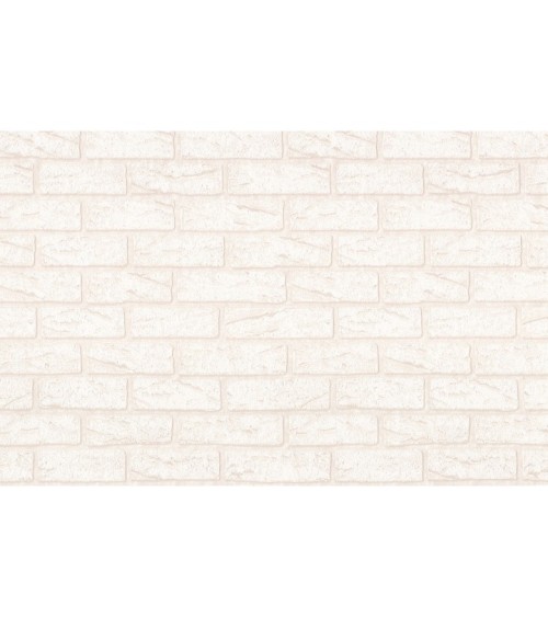 Vinyl Foam wallpaper on non-woven base Vinil Saman DHV-1488/1 White 10,05 x 1,06 m