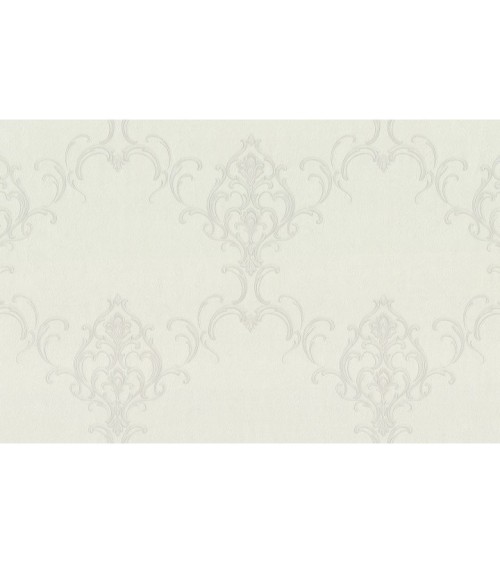 Hot Embossed wallpaper on Non-Woven Base Vinil Persia PVIP 1-0874 White 10,05 x 1,06 m