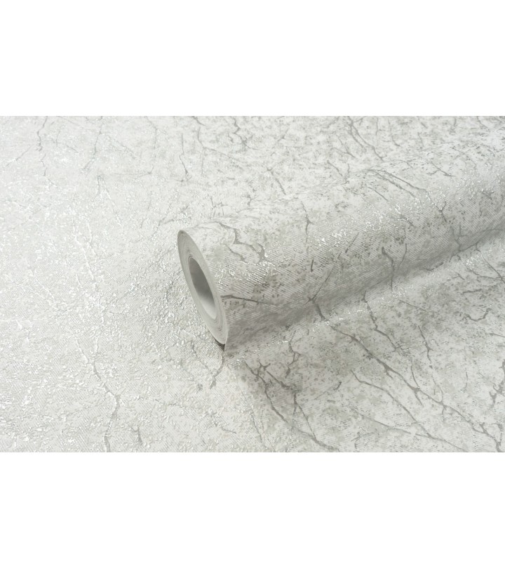 Vinyl Foam wallpaper on non-woven base Vinil Klein KFS 4-1524 Light-Gray-Silver 10,05 x 0,53 m