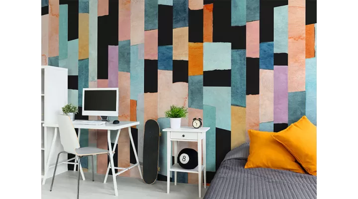 Wall Mural "Abstract watercolor stripes" buy with delivery