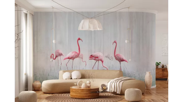 Wall Mural "Carribean flamingo" buy with delivery