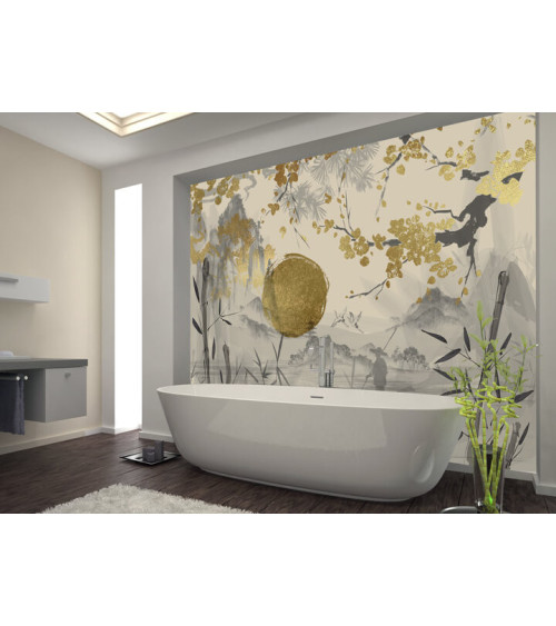 Wall Mural "Bamboo and Sakura" buy with delivery