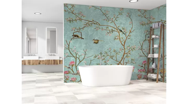 Wall Mural "Nightingales in the garden" buy with delivery