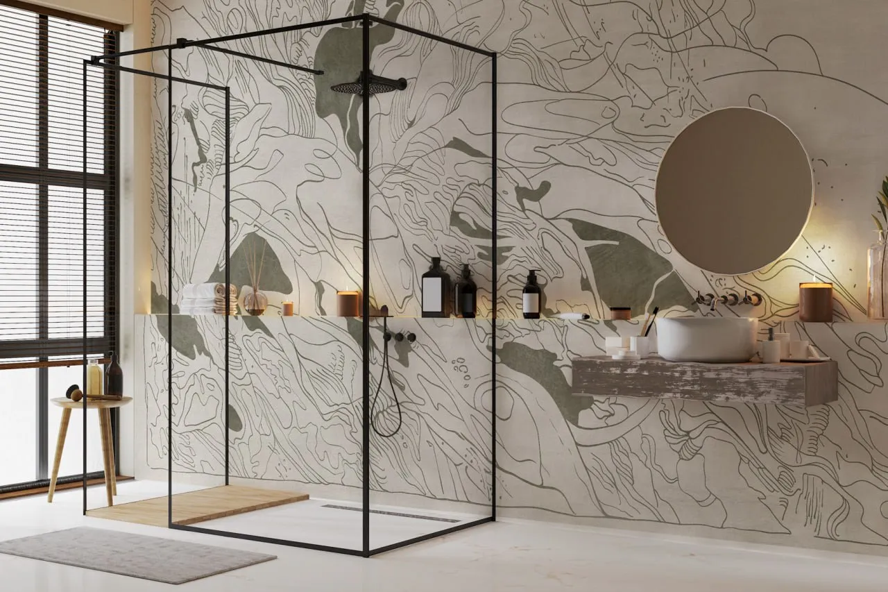 Pinotage Large Seamless Wallpaper – Abstract Elegance for Modern Spaces