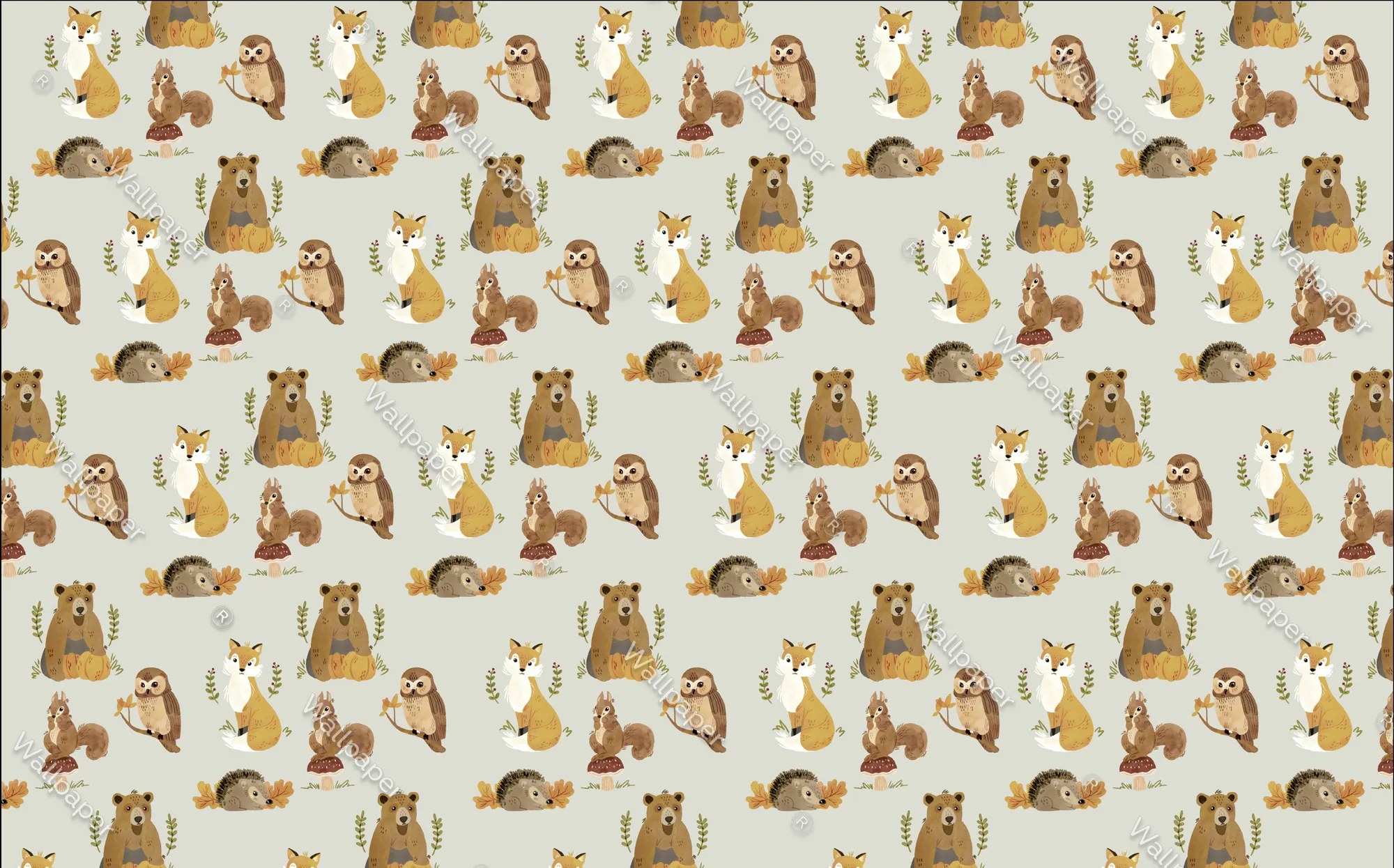Enchanted Woodland Wallpaper - Whimsical Forest Animals