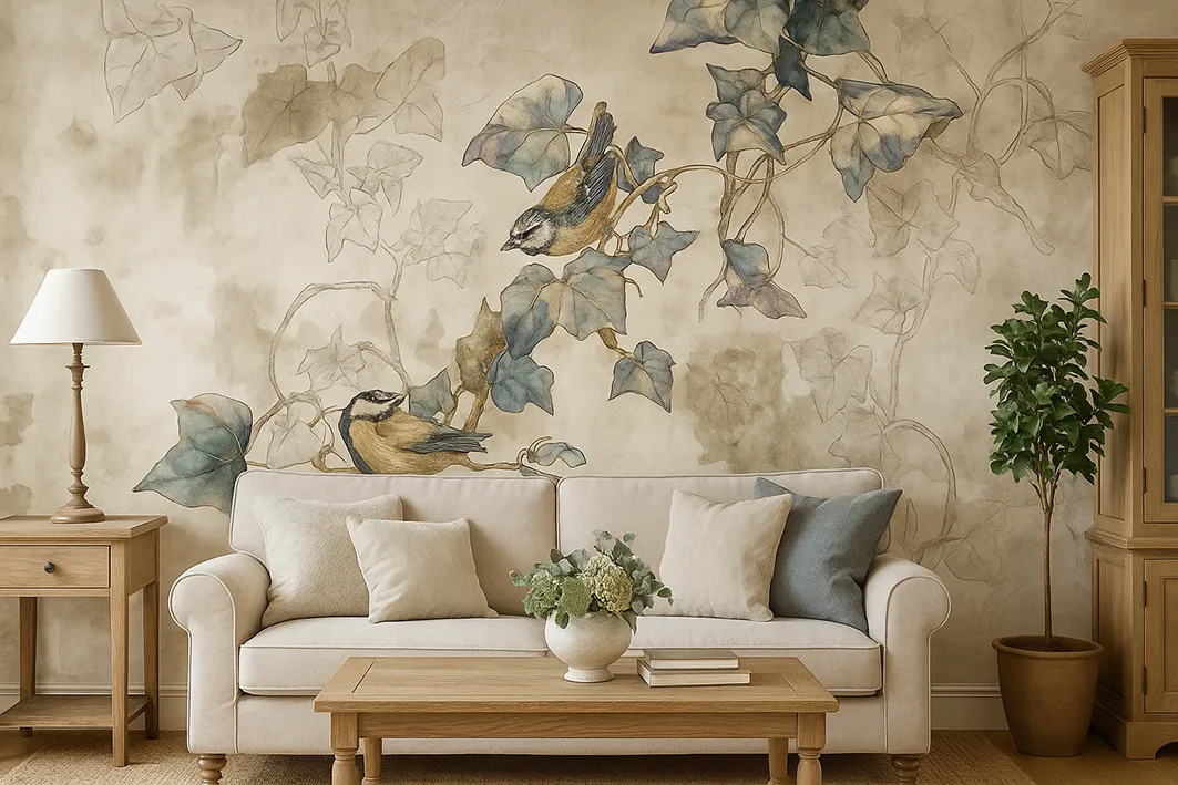 Conneto Seamless Wallpaper with Reed Design for Stylish Interiors | Art Vision Decor