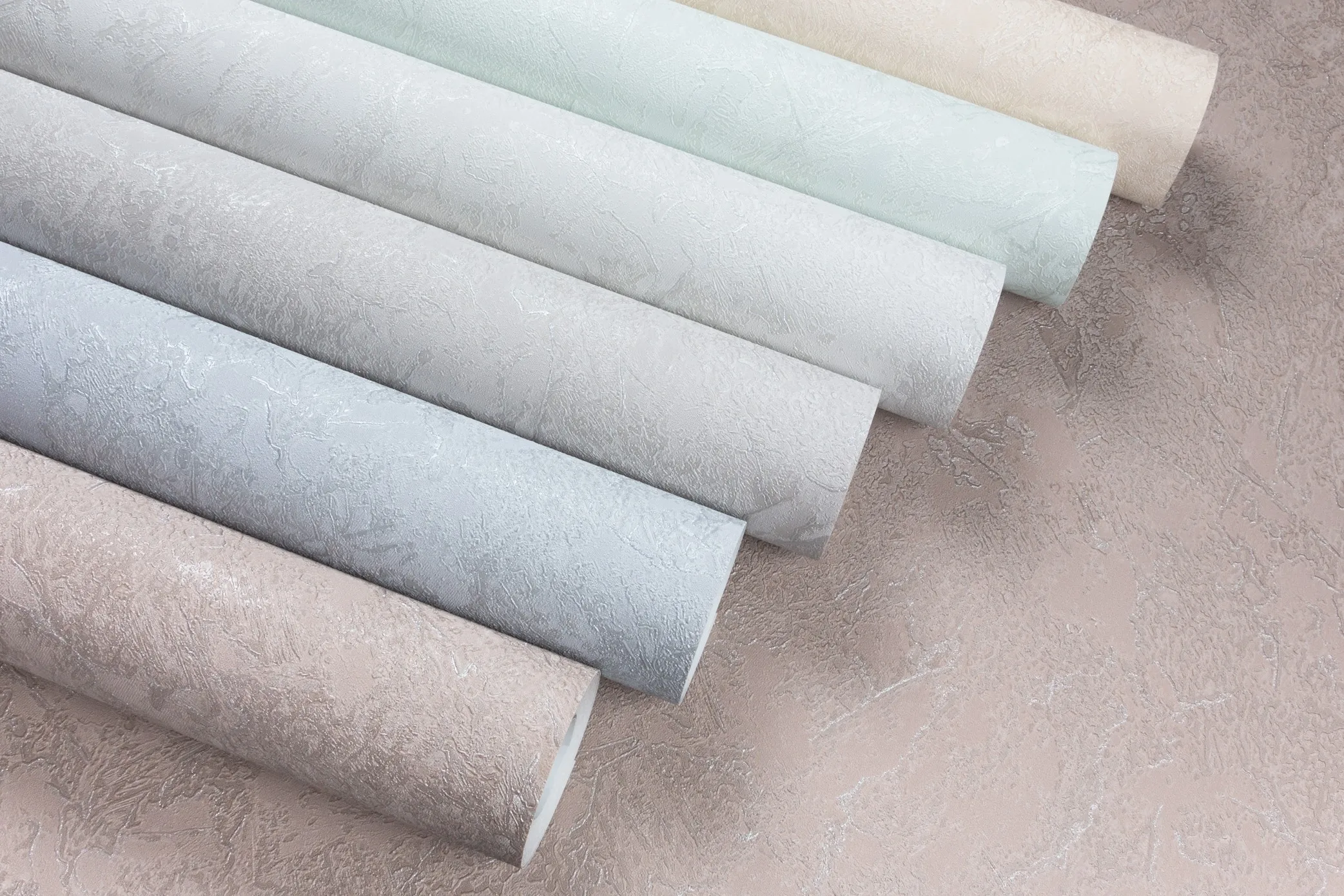 Almaz Wallpaper Collection – Soft Mineral Texture with Elegant Sheen | Art Vision Decor SHT-1662-02 Light Blue
