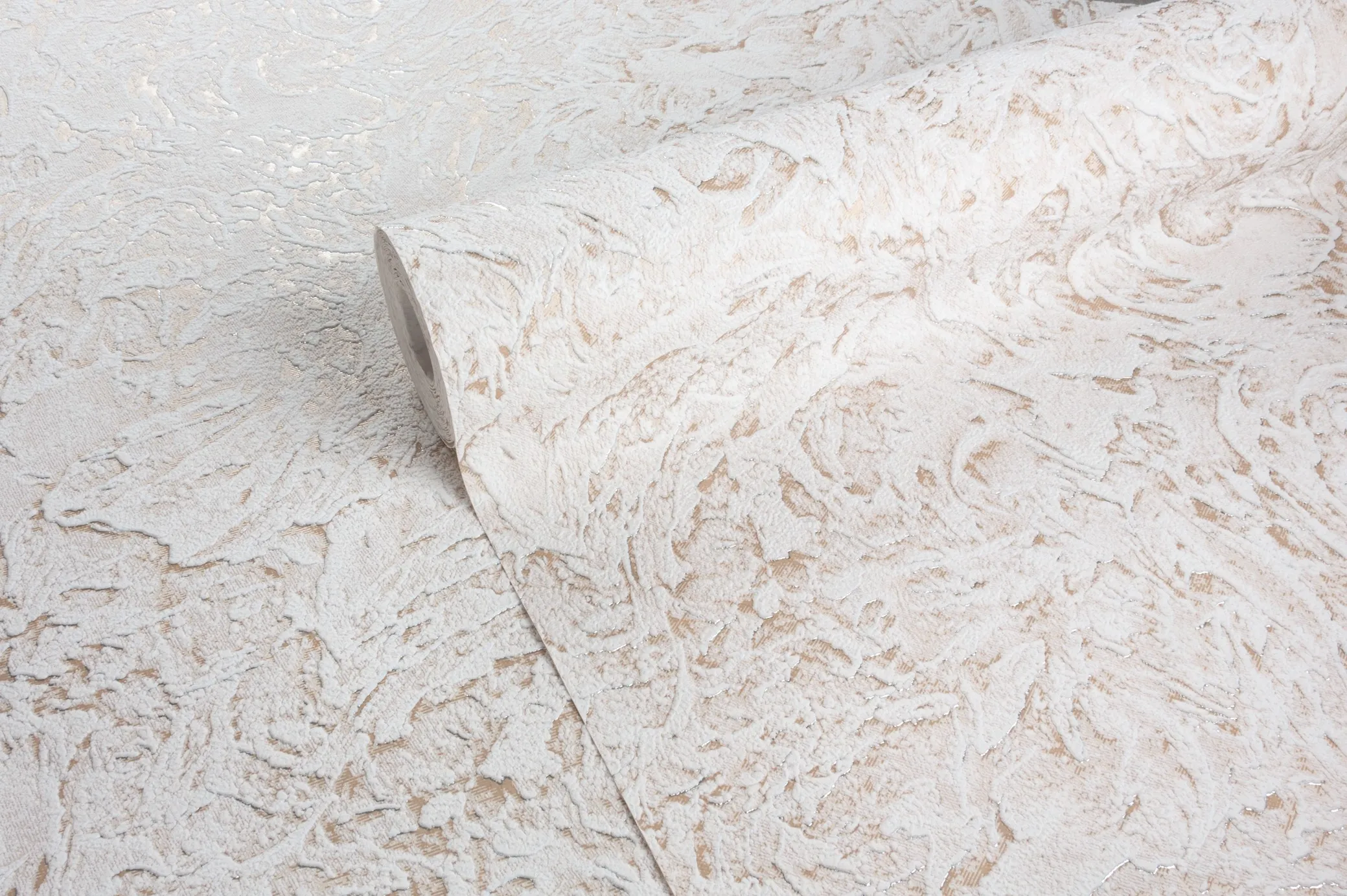 Vinyl Foam wallpaper on non-woven base Vinil ESFERO DHS-1596-04 Gold Beige
