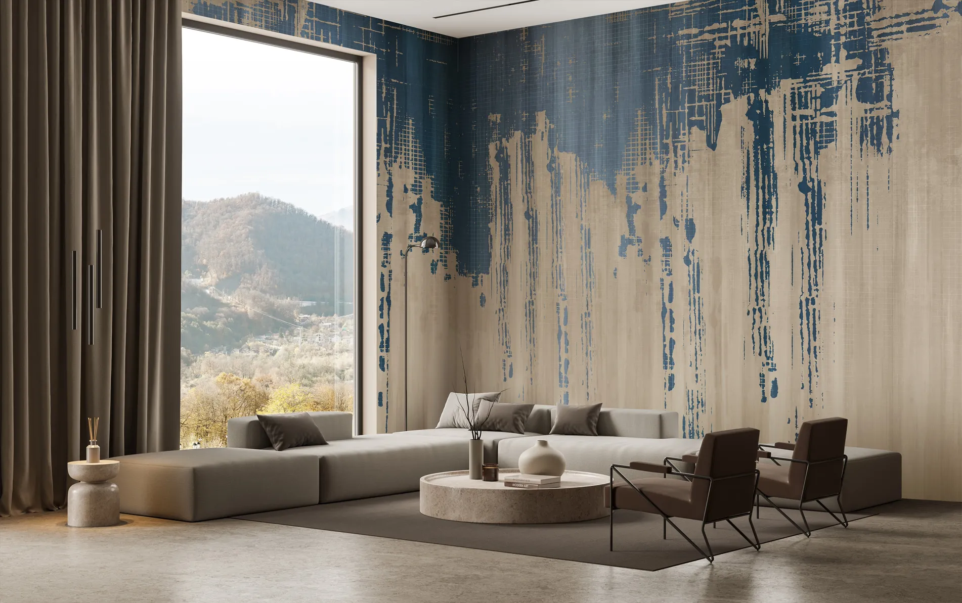 Infanzia – Abstract Seamless Wallpaper with Industrial Texture | Art Vision Decor