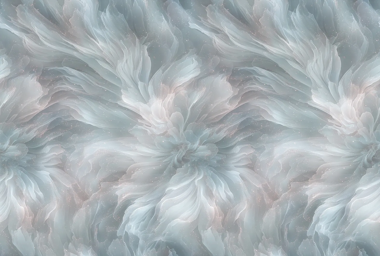 Celestial Petals – Seamless Wallpaper with Ethereal Bloom Design | Art Vision Decor