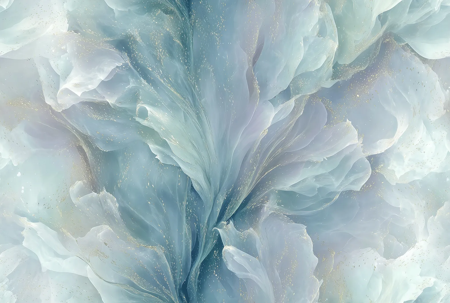 Ethereal Veil – Seamless Flowing Petal Wallpaper | Art Vision Decor