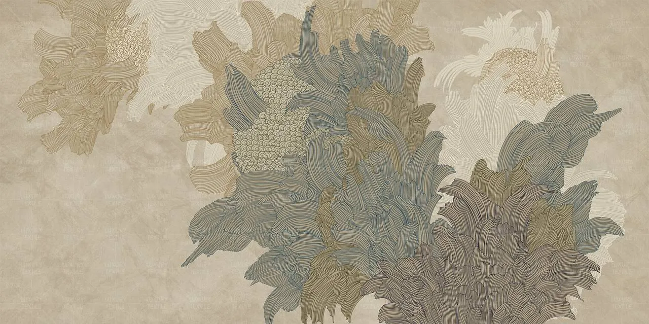 Luxury Wallpaper in Richmond Hill – Marsala Artistic Custom Mural