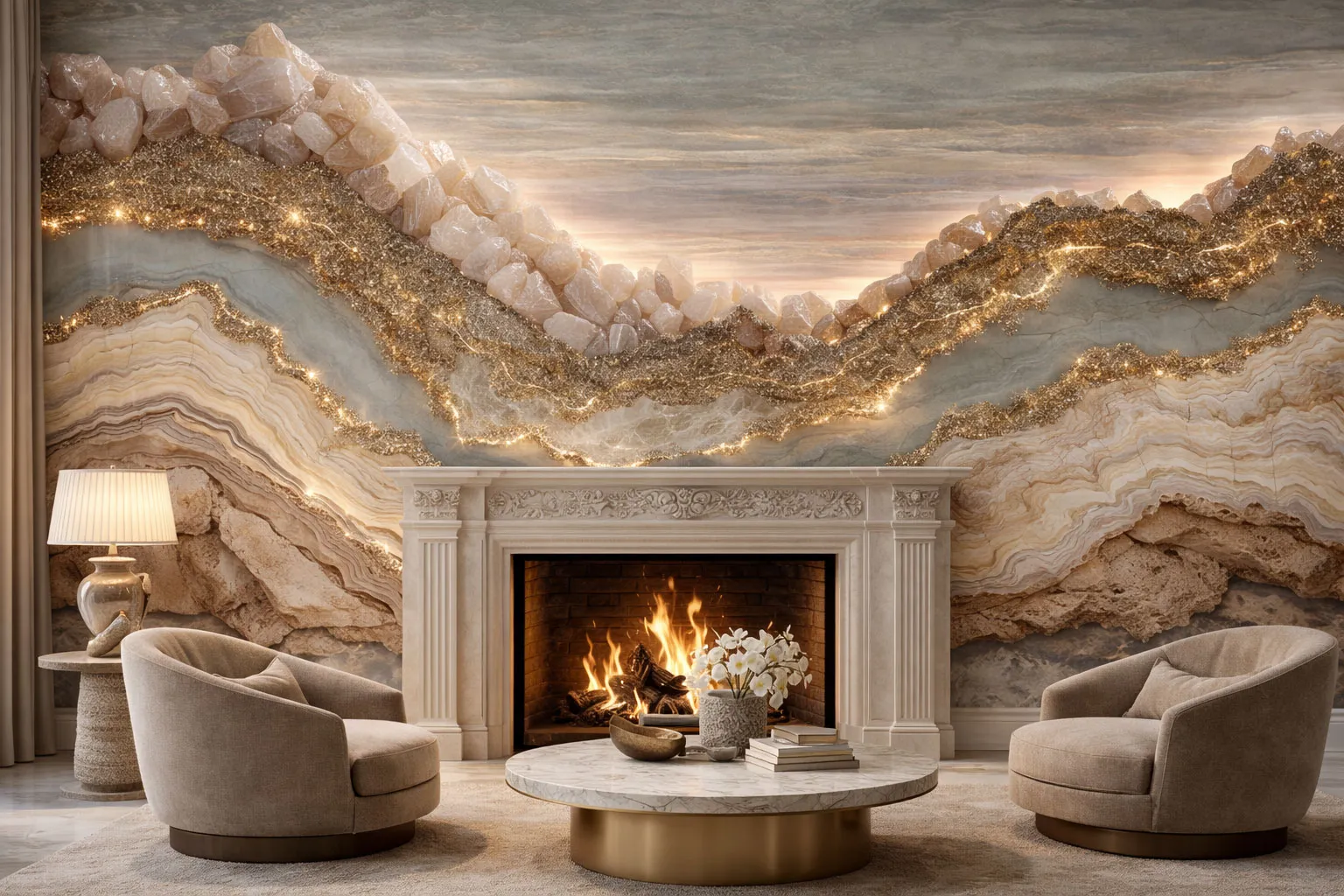 Trieste Luxury Wallpaper Mural in Richmond Hill | Custom Wall Art Canada