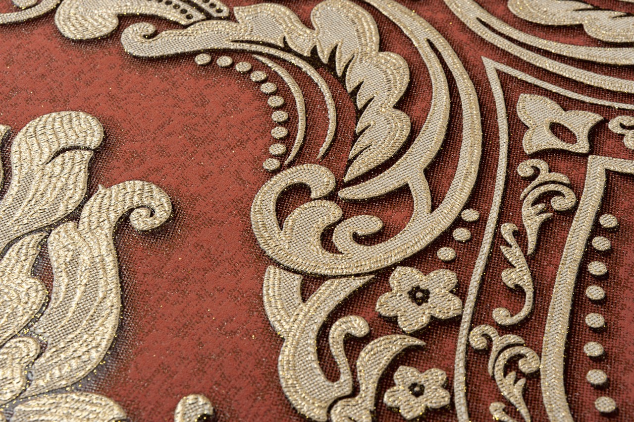 Vinyl Foam wallpaper on non-woven base Vinil CHARLOTTE DHV-1196/6 Terraco 10,05 x 1,06 m
