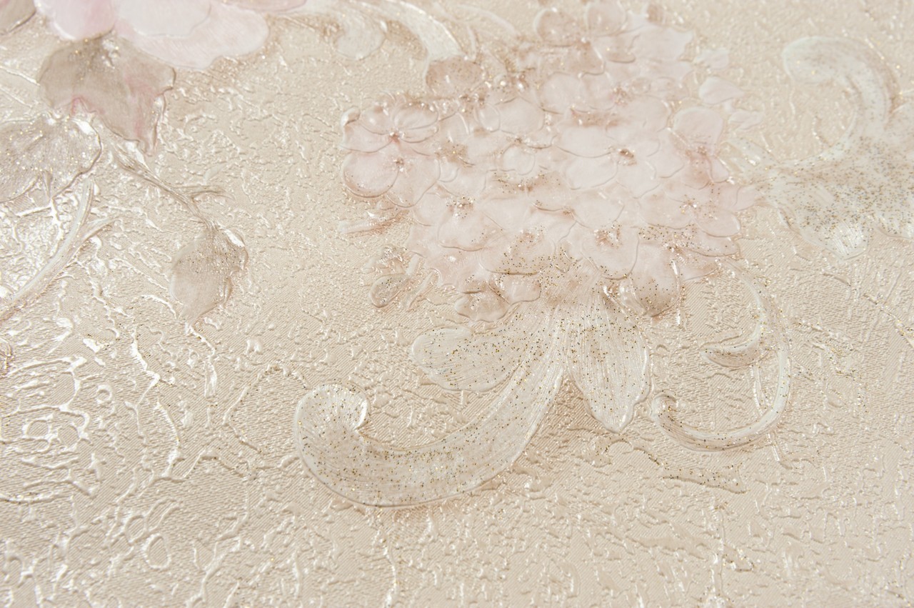 Hot Embossed wallpaper on Non-Woven Base Vinil Agava SHT 2-1405 Light Rose 10,05 x 1,06 m