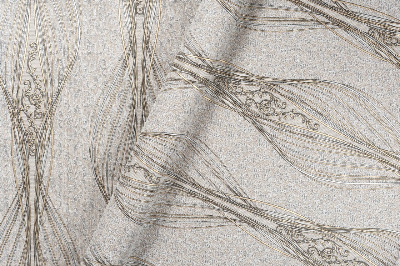 Vinyl Foam wallpaper on non-woven base Vinil Italy  DHS-1322/1 Golden Brown 10,05 x 1,06 m