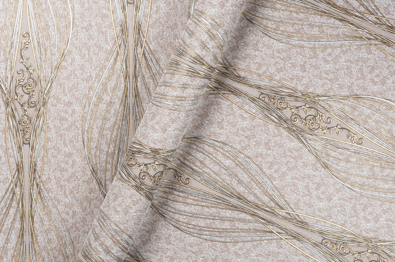 Vinyl Foam wallpaper on non-woven base Vinil Italy  DHN-1322/5 Dark-Beige 10,05 x 1,06 m