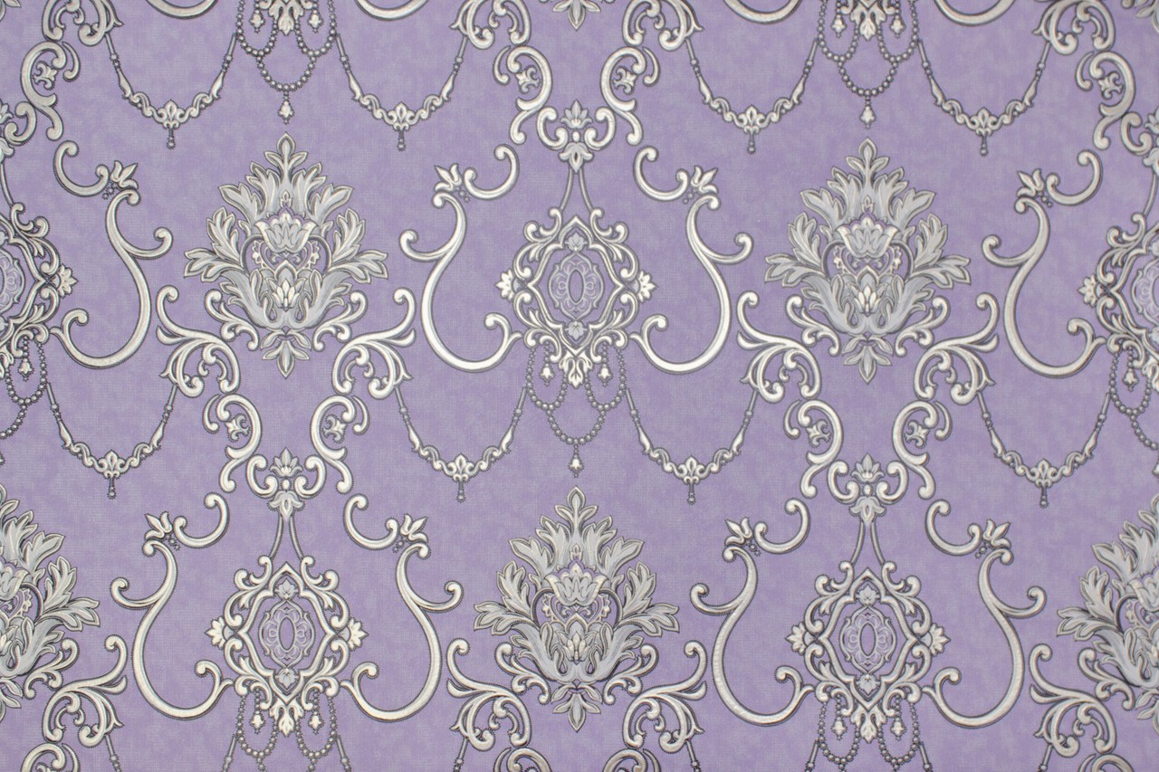 Vinyl Foam wallpaper on non-woven base Vinil Zan DHV-1249/7 Lavender 10,05 x 1,06 m