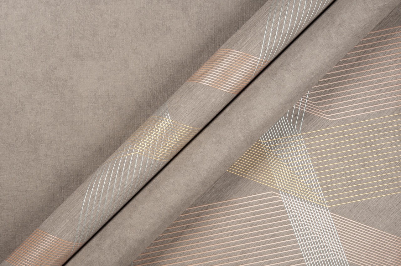 Hot Embossed wallpaper on Non-Woven Base Vinil Fringe TFSH 5-1431 Brown 10,05 x 1,06 m